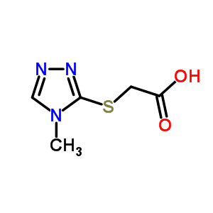 (4-Methyl-4h-[1,2,4]triazol-3-ylsulfanyl)-acetic acid Structure,200816-06-4Structure