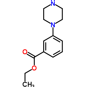 3-(1-哌嗪)苯甲酸乙酯結構式_202262-40-6結構式