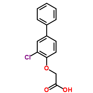 (3-Chloro-1,1-biphenyl-4-yl)oxy]aceticacid Structure,20292-28-8Structure