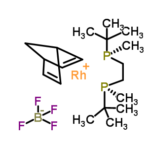 (S,s)-1,2-bis[(tert-butyl)methylphosphino]ethane[eta-(2,5-norbornadiene)]rhodium(i) tetrafluoroborat Structure,203000-59-3Structure