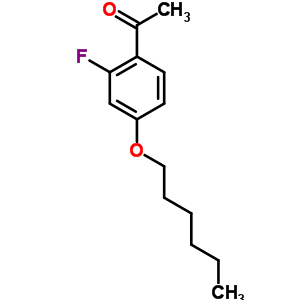 2-Fluoro-4-n-hexyloxyacetophenone Structure,203066-91-5Structure