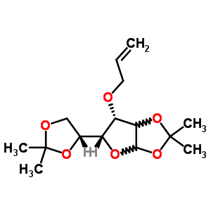 3-O-烯丙基1,2：5,6-二-O-異亞丙基α-D-呋喃葡萄糖結(jié)構(gòu)式_20316-77-2結(jié)構(gòu)式