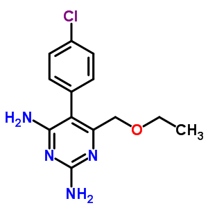 5-(4-Chlorophenyl)-6-(ethoxymethyl)pyrimidine-2,4-diamine Structure,2032-90-8Structure