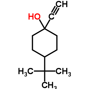 Cyclohexanol,4-(1,1-dimethylethyl)-1-ethynyl- Structure,20325-03-5Structure