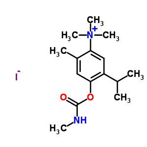 Trimethyl -[2-methyl -4-(methylcarbamoyloxy)-5-propan-2-yl -phenyl ]azaniu m iodide Structure,20347-56-2Structure