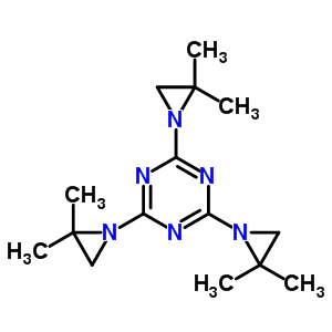 2,4,6-Tris(2,2-dimethylaziridin-1-yl)-1,3,5-triazine Structure,20354-76-1Structure