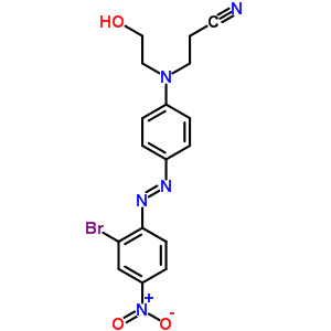 Propanenitrile, 3-[[4-[(2-bromo-4-nitrophenyl) azo]phenyl](2-hydroxyethyl)amino]- Structure,20371-10-2Structure