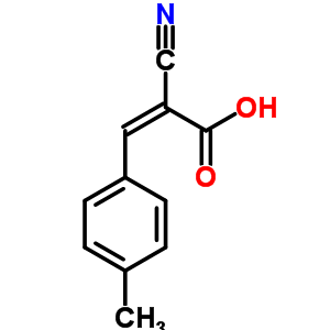 2-Cyano-3-(4-methylphenyl)acrylic acid Structure,20374-48-5Structure