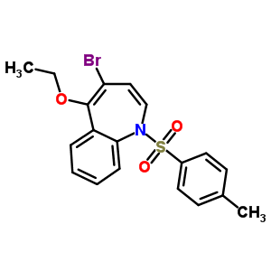 1H-1-benzazepine,4-bromo-5-ethoxy-1-[(4-methylphenyl)sulfonyl]- Structure,20426-64-6Structure