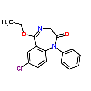 7-Chloro-5-ethoxy-1-phenyl -1h-1,4-benzodiazepin-2(3h)-one Structure,20430-81-3Structure