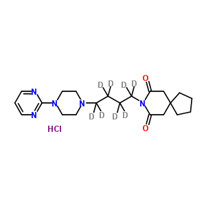 Buspirone-d8 hcl (butyl-d8) Structure,204395-49-3Structure