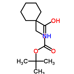 1-[[[(1,1-Dimethylethoxy)carbonyl]amino]methyl]cyclohexanecarboxylic acid Structure,204514-23-8Structure