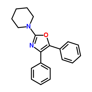 1-(4,5-Diphenyl -1,3-oxazol -2-yl )piperidine Structure,20503-73-5Structure