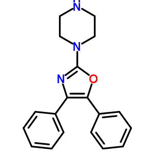 4,5-Diphenyl -2-(1-piperazinyl )oxazole Structure,20503-87-1Structure