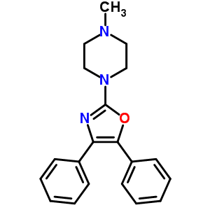 1-(4,5-Diphenyl -1,3-oxazol -2-yl )-4-methyl -piperazine Structure,20503-88-2Structure