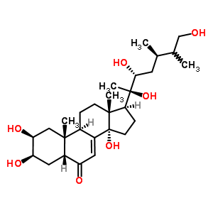 (22R)-2beta,3beta,14,20,22,26-hexahydroxy-5beta-ergost-7-en-6-one Structure,20512-31-6Structure