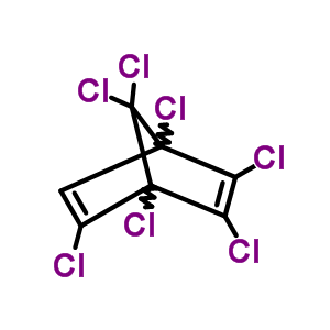 1,2,3,4,5,7,7-Heptachlorobicyclo[2.2.1]hepta-2,5-diene Structure,20524-59-8Structure