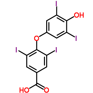 4-(4-Hydroxy-3,5-diiodophenoxy)-3,5-diiodobenzoic acid Structure,2055-97-2Structure