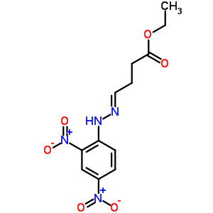 Butanoic acid,4-[2-(2,4-dinitrophenyl)hydrazinylidene]-, ethyl ester Structure,20552-76-5Structure