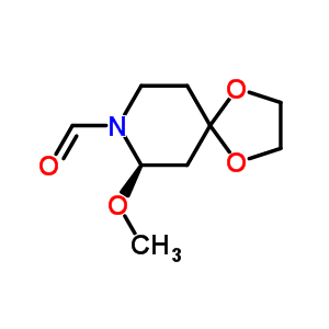 8-Formyl-7-methoxy-1,4-dioxa-8-azaspiro[4.5]decane Structure,205680-81-5Structure