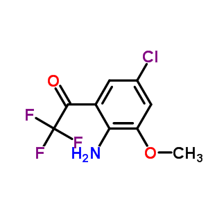 4-Chloro-2-trifluoroacetyl-6-methoxyaniline Structure,205756-22-5Structure