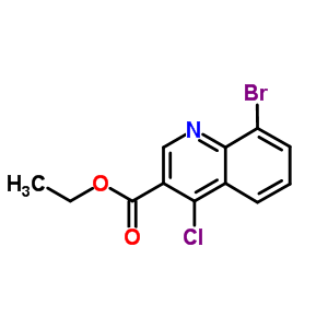 8-Bromo-4-chloro-3-quinolinecarboxylic acid ethyl ester Structure,206258-97-1Structure