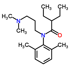 N-[3-(dimethylamino)propyl ]-n-(2,6-dimethylphenyl )-2-ethylbutyramide Structure,20682-39-7Structure