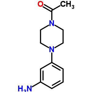 1-[4-(3-Aminophenyl)-1-piperazinyl]ethanone Structure,206879-65-4Structure