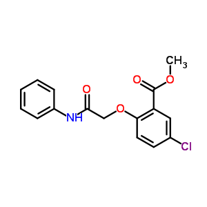 Benzoicacid, 5-chloro-2-[2-oxo-2-(phenylamino)ethoxy]-, methyl ester Structure,20745-69-1Structure