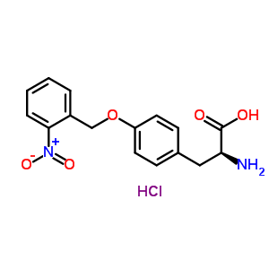 O-(2-硝基芐基)-L-酪氨酸鹽酸鹽結(jié)構(gòu)式_207727-86-4結(jié)構(gòu)式