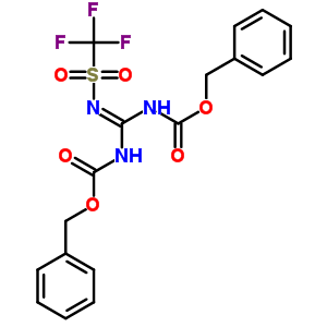 Benzyl n-[n-phenylmethoxycarbonyl-n’-(trifluoromethylsulfonyl)carbamimidoyl]carbamate Structure,207857-19-0Structure