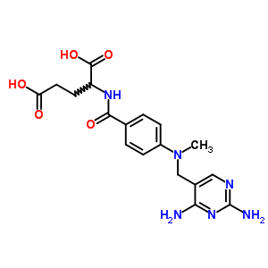 2-[[4-[(2,4-Diaminopyrimidin-5-yl)methyl-methyl-amino]benzoyl]amino]pentanedioic acid Structure,20806-58-0Structure