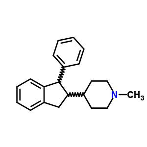 1-Methyl -4-(1-phenylindan-2-yl )piperidine Structure,20845-58-3Structure