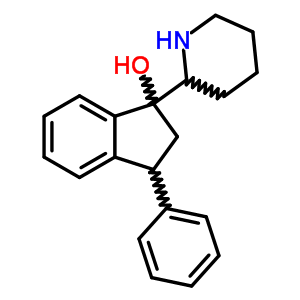 3-Phenyl -1-(2-piperidyl )-1-indanol Structure,20845-62-9Structure