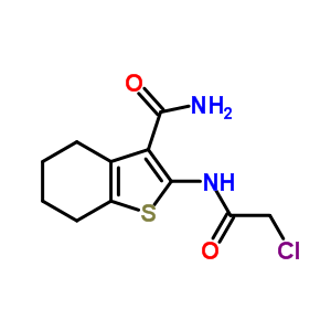 2-(2-Chloro-acetylamino)-4,5,6,7-tetrahydro-benzo[b]thiophene-3-carboxylic acid amide Structure,20886-87-7Structure