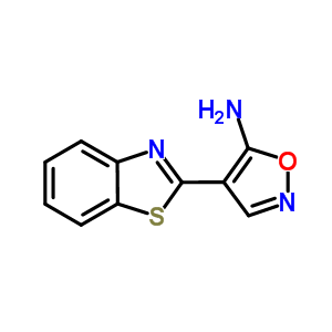 5-Isoxazolamine, 4-(2-benzothiazolyl)- Structure,208938-48-1Structure