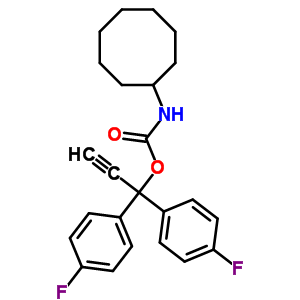 N-cyclooctylcarbamic acid 1,1-bis(p-fluorophenyl )-2-propynyl ester Structure,20930-00-1Structure