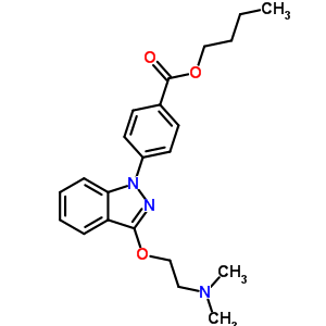 P-[3-[2-(dimethylamino)ethoxy]-1h-indazol -1-yl ]benzoic acid butyl ester Structure,20954-12-5Structure