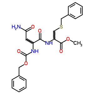 Methyl 3-benzylsulfanyl-2-[(3-carbamoyl-2-phenylmethoxycarbonylamino-propanoyl)amino]propanoate Structure,20987-51-3Structure