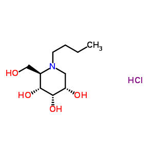 N-butyldeoxynojirimycin hydrochloride Structure,210110-90-0Structure