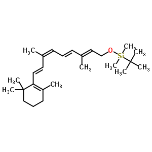 (9Cis)-o<sup>15</sup>-[dimethyl(2-methyl-2-propanyl)silyl]retinol Structure,210700-52-0Structure