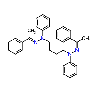 N,n-diphenyl-n,n-bis(1-phenylethylideneamino)butane-1,4-diamine Structure,21219-01-2Structure