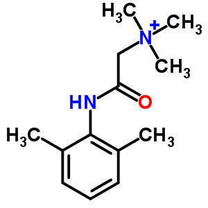 2-[(2,6-Dimethylphenyl)amino]-N,N,N-trimethyl-2-oxoethanaminium cl Structure,21236-55-5Structure