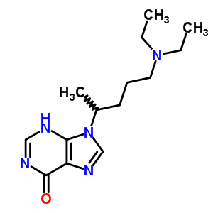 9-(5-Diethylaminopentan-2-yl)-3h-purin-6-one Structure,21267-86-7Structure