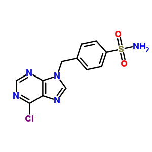 4-[(6-Chloropurin-9-yl)methyl]benzenesulfonamide Structure,21267-95-8Structure