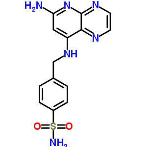 Benzenesulfonamide,4-[[(6-aminopyrido[2,3-b]pyrazin-8-yl)amino]methyl]- Structure,21271-87-4Structure