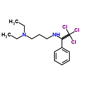 N,n-diethyl-n-(2,2,2-trichloro-1-phenyl-ethyl)propane-1,3-diamine Structure,21276-81-3Structure