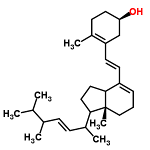 (6E,22E)-9,10-Secoergosta-5(10),6,8,22-Tetraen-3-Ol Structure,21307-05-1Structure