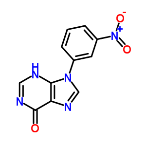 6H-purin-6-one,1,9-dihydro-9-(3-nitrophenyl)- Structure,21314-02-3Structure