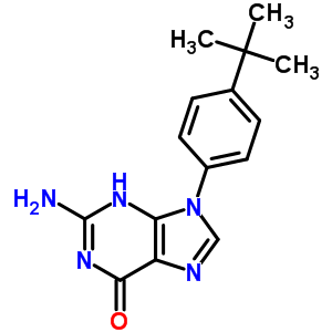 2-Amino-9-(4-tert-butylphenyl)-3h-purin-6-one Structure,21318-91-2Structure